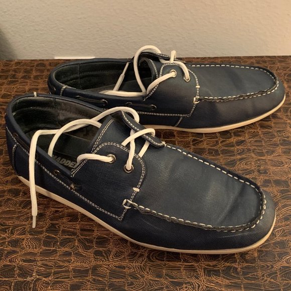 steve madden blue loafers